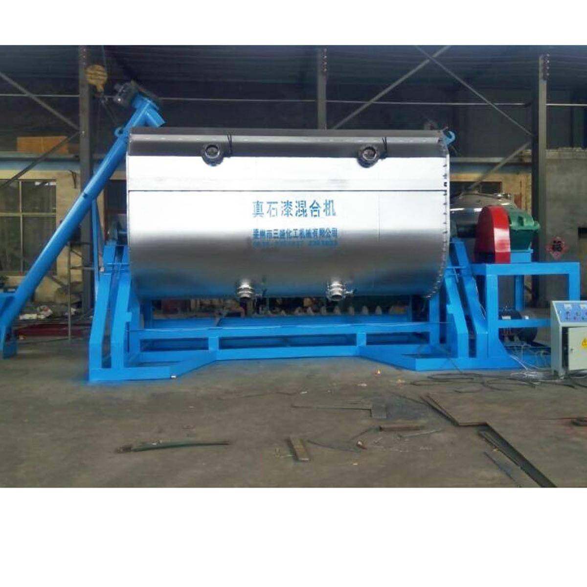 厂家销售卧式真石漆搅拌机15吨真石漆设备烟台真石漆设备