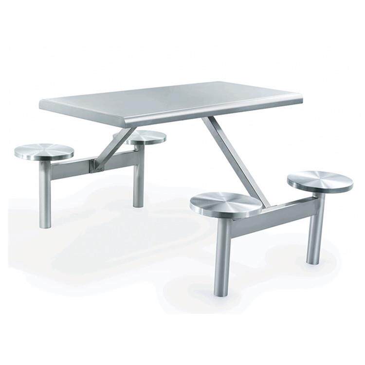厂家不锈钢快餐台员工食堂学校学生饭堂餐桌椅饭堂餐椅