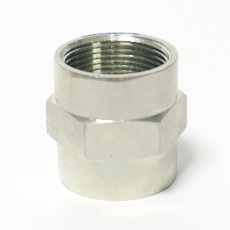 液压接头双内丝内牙直通液压管件油压过渡接头2分4分1寸100个1包