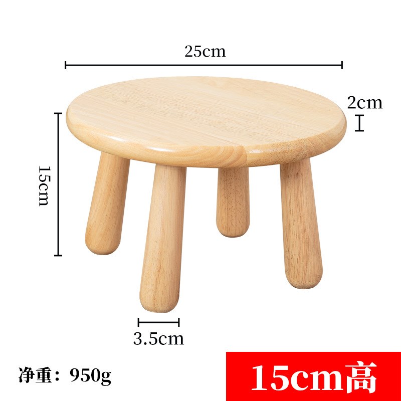 实木小凳子橡木小凳子家用成人矮凳小方凳实木小圆凳圆形木板凳,