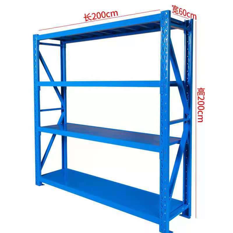 仓储货架仓库置物架多层储物层板式铁架子库房冷轧钢货架加层