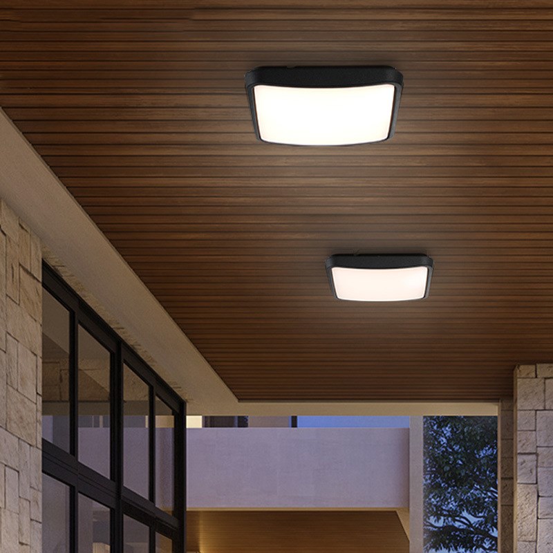 户外防水吸顶灯人体感应别墅阳台走廊楼梯民宿入户大门三防吸顶灯