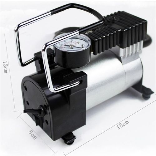 车载单杠充气泵 单缸 汽车用轮胎打气泵12V便携金属电动 应急工具