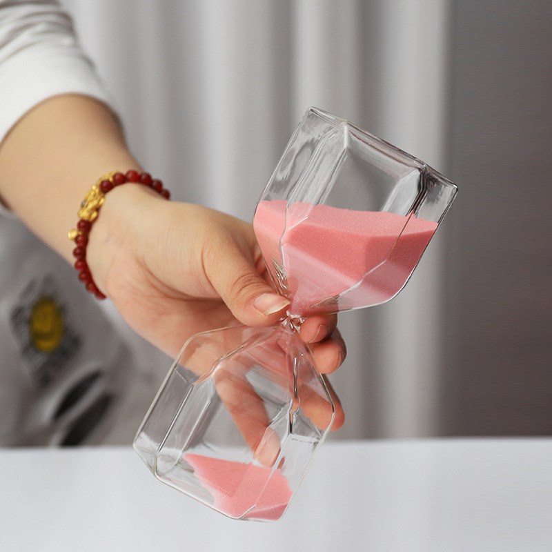 彩色沙漏创意家居装饰摆件30分钟流沙计时器儿童漏斗时间计时器