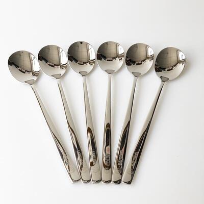 XMAN+库存304不锈钢西餐勺儿童家用汤匙吃饭小勺长柄调羹搅拌汤勺