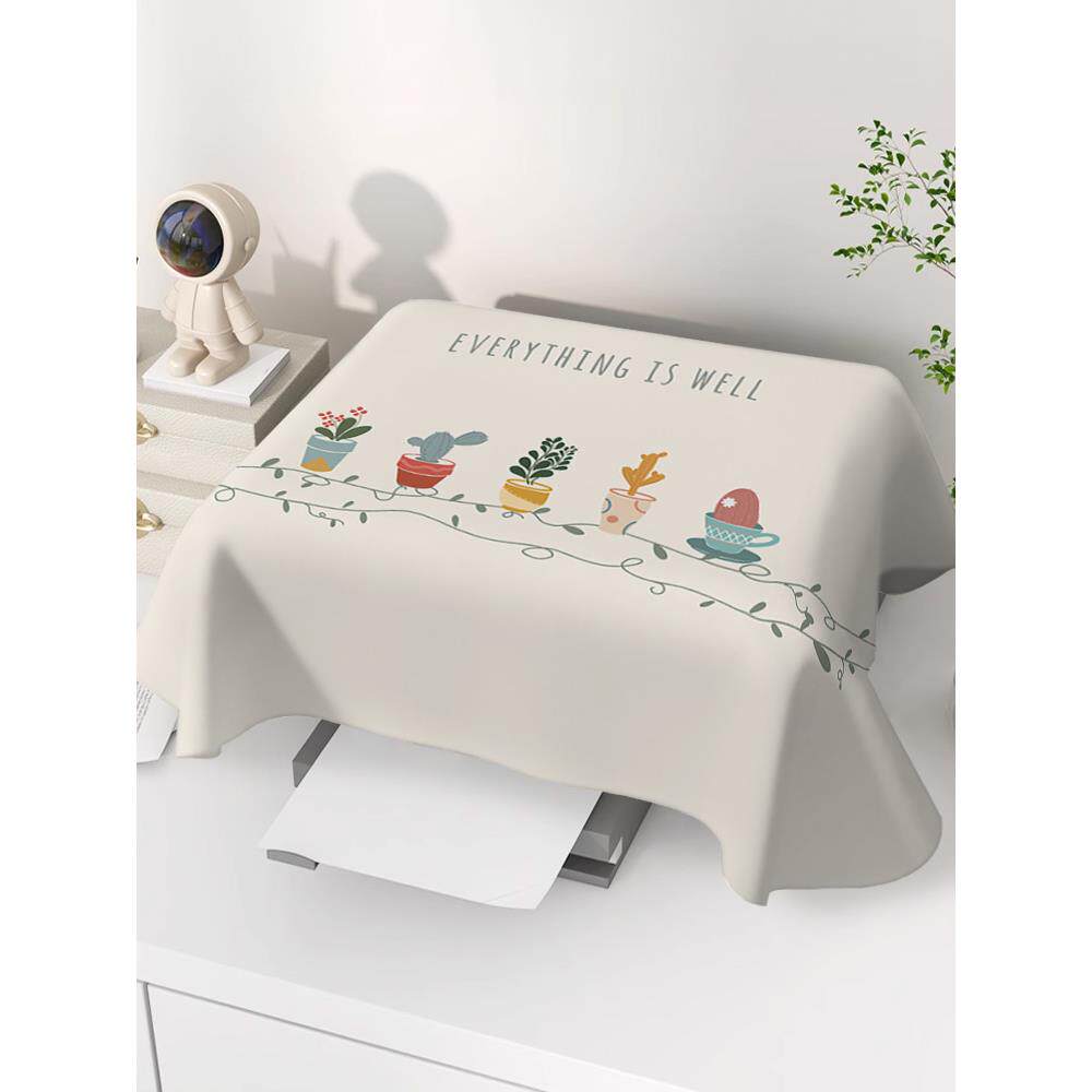 打印机防尘罩通用复印机微波炉防尘布遮盖防灰尘家用盖布万能盖巾