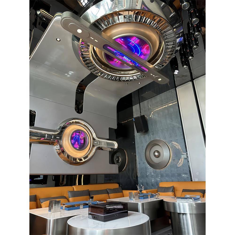 KTV金属模块酒吧不锈钢模块造型partyk装饰模块派对房模块化定制