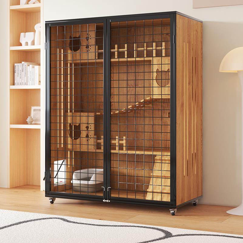 猫别墅猫屋家用猫笼子室内猫舍豪华猫咪房子厕所一体超大猫窝猫柜