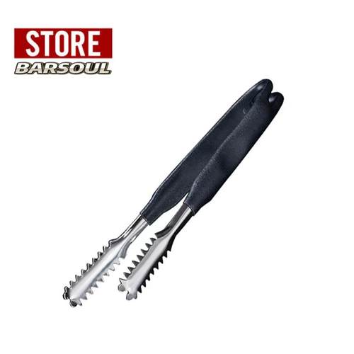 BARSOUL国际优质不锈钢防滑冰块夹冰粒夹冰钳锯齿状多用夹