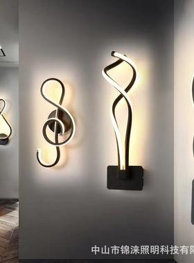 led客厅卧室床头过道墙壁灯 北欧玄关灯简约创意个性铝材楼梯灯具