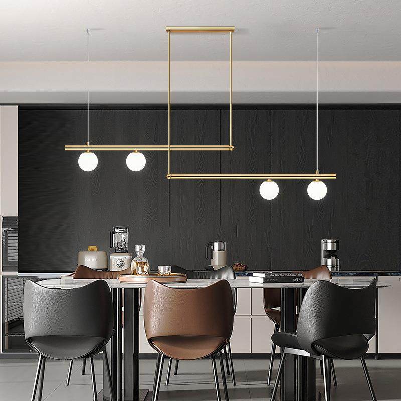 北欧现代餐厅吊灯设计师个性创意极简艺术长条前台咖啡厅吧台吊灯