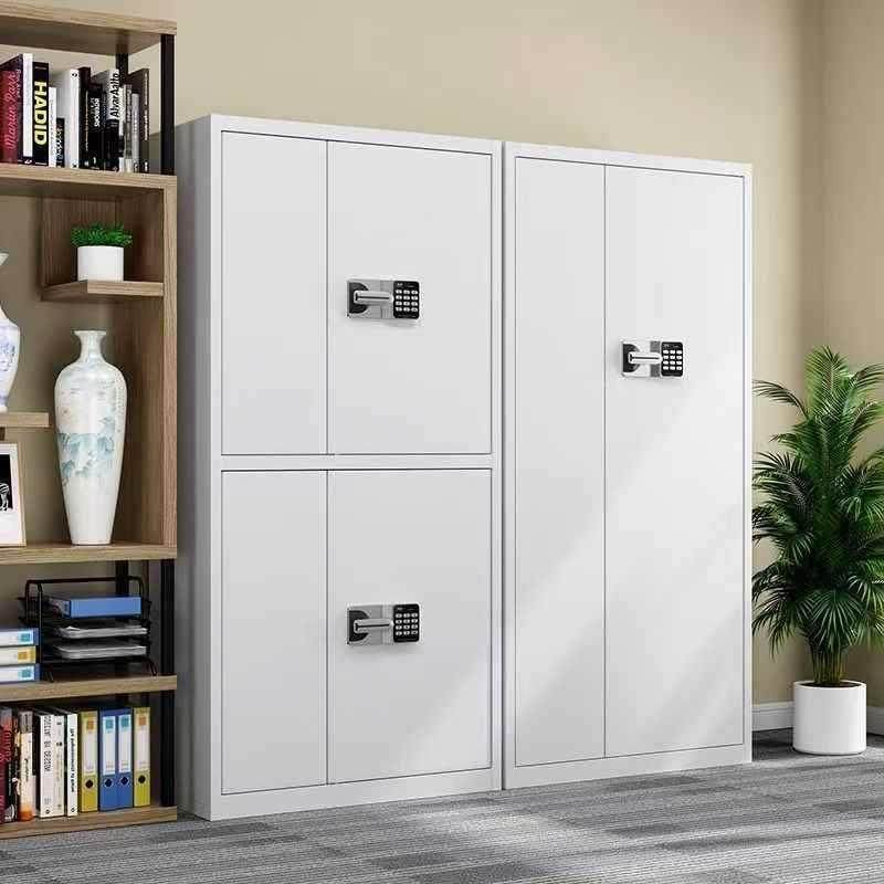 钢制电子密码文件柜办公室指纹保密档案柜资料柜带锁铁皮储物柜子