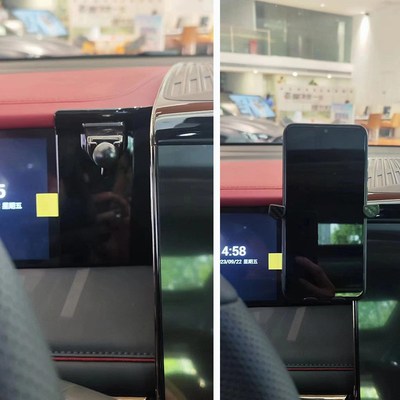 适用23款传祺M8宗师E9车载手机支架导航架屏幕左侧15W无线充电动