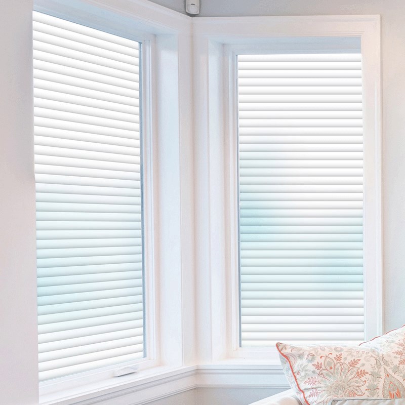 浴室百叶磨砂玻璃贴膜厨房窗户卫生间门贴纸防走光防窥透光不透明