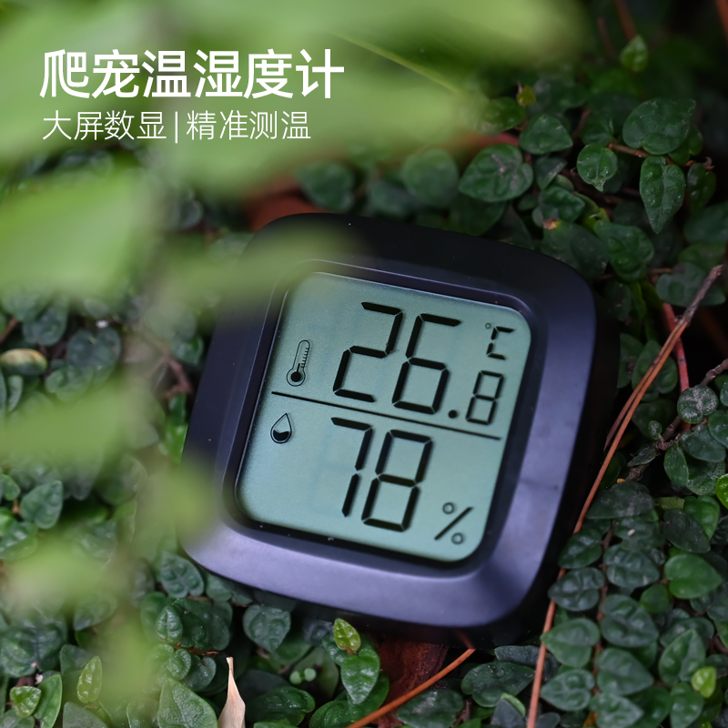 爬宠专用温湿度计黄缘乌龟饲养箱宠物蛇守宫角蛙蜥蜴高精度测温计