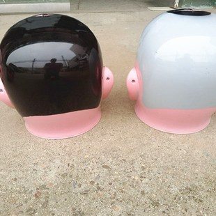 朔料大头娃娃头套面具男孩女孩头套秧歌舞龙舞狮道具民间喜庆用品