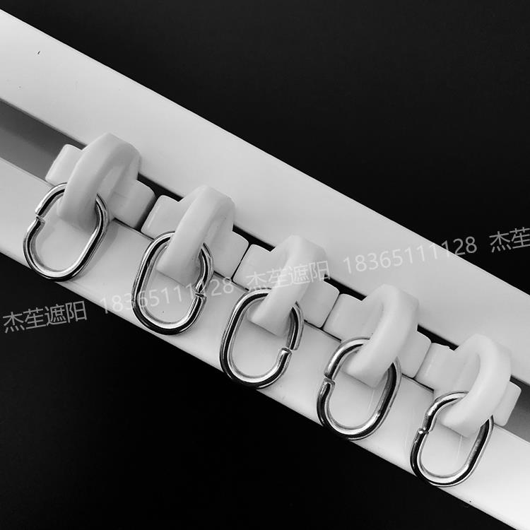 窗帘滑轮电动窗帘轨道吊轮静音耐磨智能窗帘尚飞佳力斯滑轮吊环