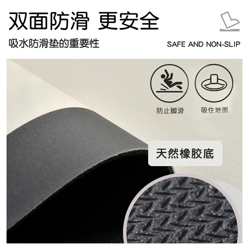 厨房专用地垫防滑防油防水可擦免洗脚垫门口垫子耐脏吸水防脏地毯