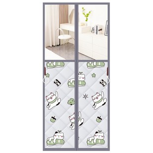 冬季磁吸开窗棉门帘加厚家用空调挡风保暖保温隔断帘隔音密封防寒