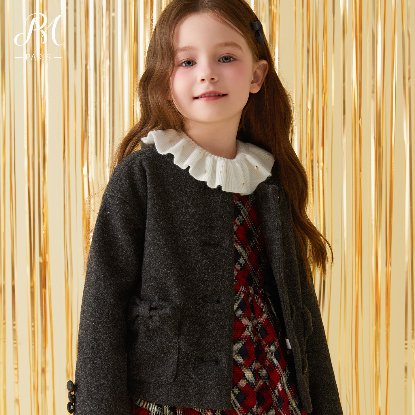 Petite Marguerite小雏菊童装·格雷miu系秋灰色