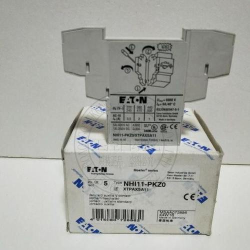 全新原装 EATON伊顿马达断路器辅助触点NHI11-PKZ01开1闭