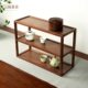黑胡桃木双层置物架桌面多宝阁茶杯架子茶具收纳架展示架小型茶架