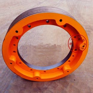 电梯配件 宁波申菱曳引轮404 曳引机主机轮电梯大轮