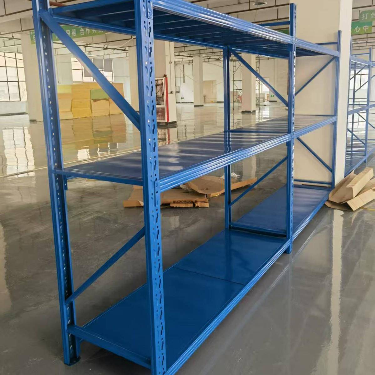 蓝色仓库货架库房货架多层铁货架福建仓库货架轻型仓库货架配三层