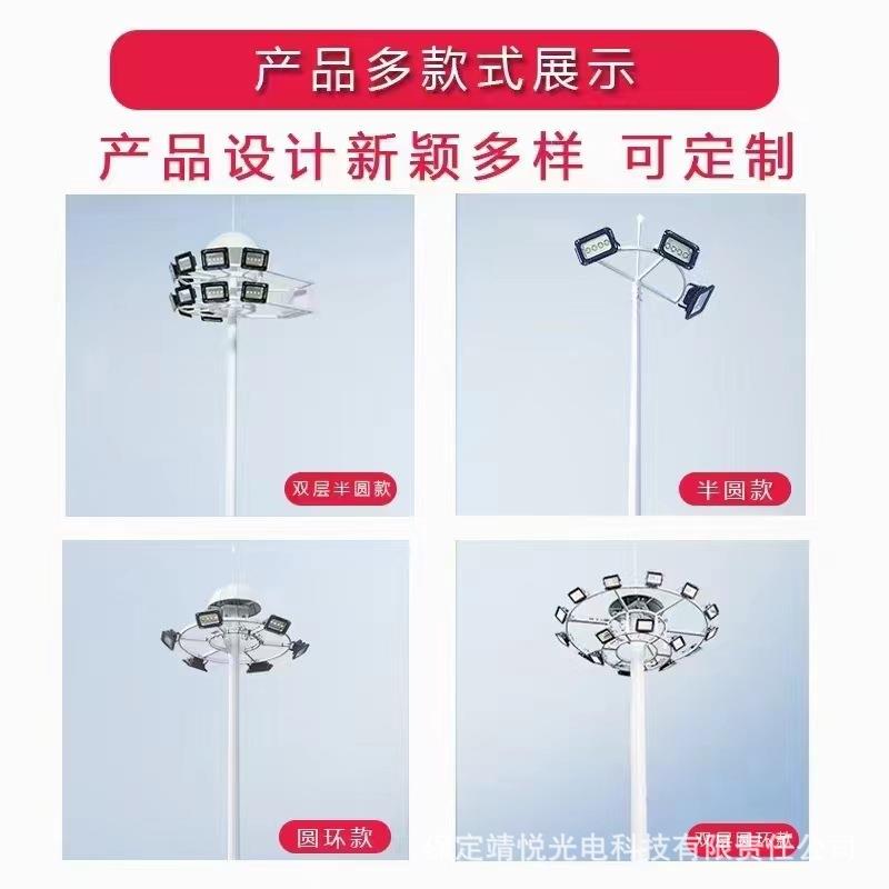 led路灯头户外照明灯220v大功率广场高杆灯球场灯杆6米直杆接电款