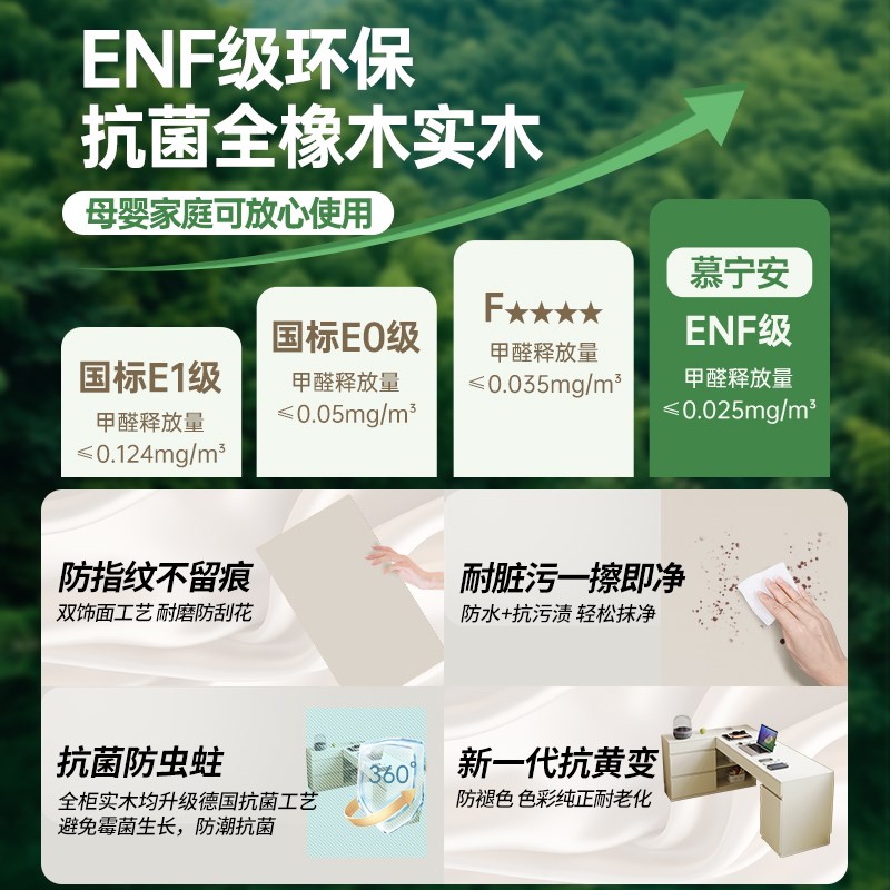 定制橡木书桌靠墙转角储物柜一体白色实木电脑桌儿童学习写字桌子