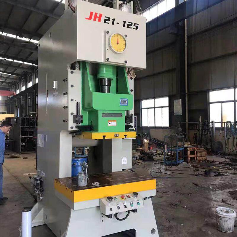 沃达JH21-125吨气动冲床速度快高精密开式单点气动五金冲压力机