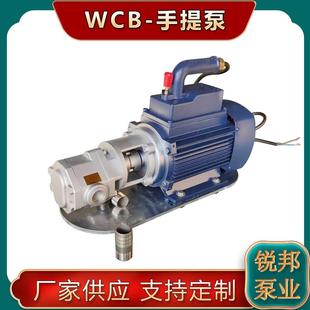 不銹鋼WCB75便攜式 豆?jié){食用油齒輪泵防爆電動汽柴油齒輪抽吸泵