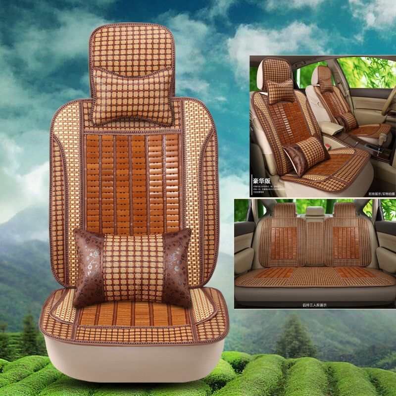 夏天汽车坐垫夏季竹片全包围凉垫单片小车面包车货车通用座套凉席