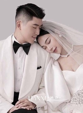 法式优雅复古韩式珍珠项链女锁骨链新娘婚纱礼服配饰颈链耳环套装