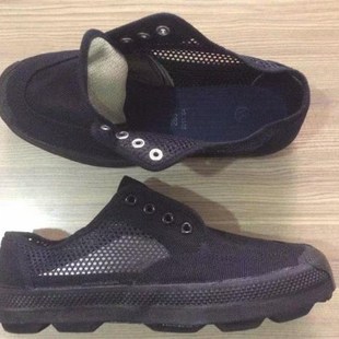 3544夏季06地勤鞋网面男训l练鞋3539结实耐磨透气3537帆布防滑鞋