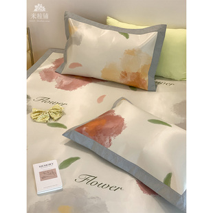 小清新A类冰丝凉席可机洗三件套双人夏季 家用1.8空调软席2022新款