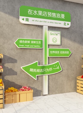网红水果店装修布置超市墙面装饰用品大全宣传海报广告背景墙贴纸