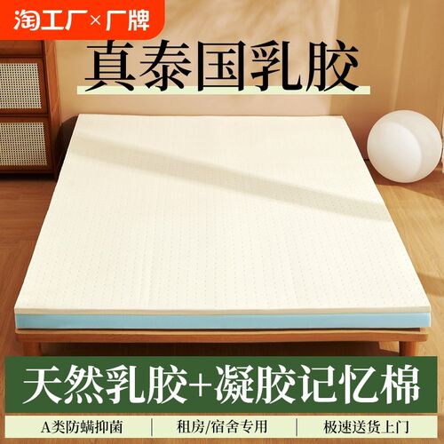 乳胶床垫家用卧室海绵垫租房专用软垫学生宿舍单人记忆棉床垫褥子