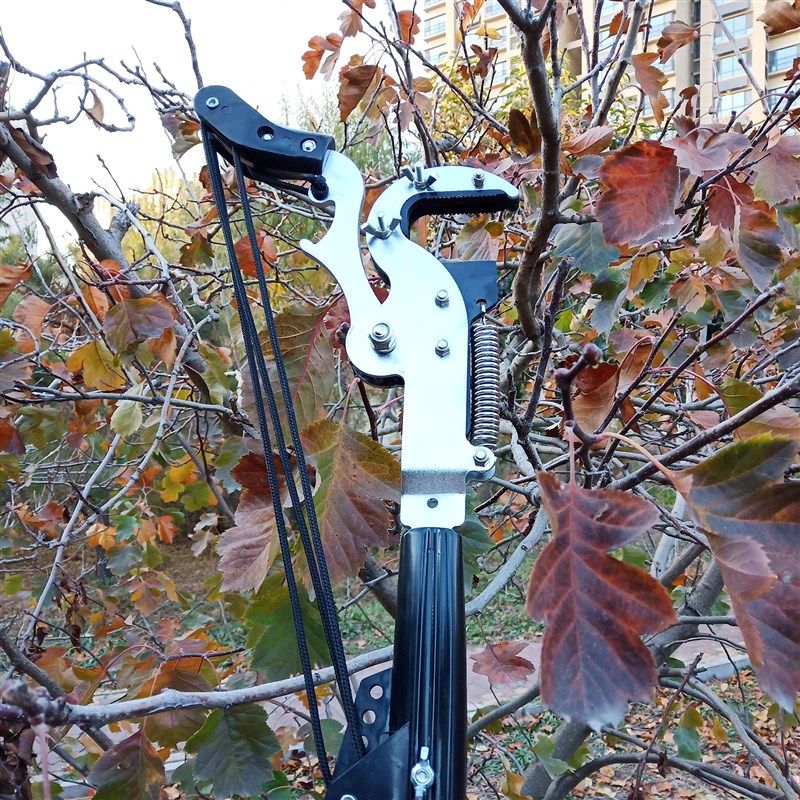 高空剪子修枝剪弹簧果枝剪拉绳高枝剪刀园林滑轮省力剪子刀花枝剪