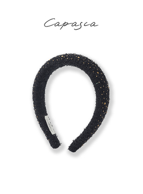 capasca毛绒水钻发箍