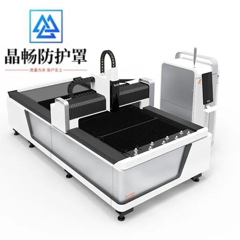 森峰SF6015激光切割机导轨伸缩风琴防护罩防火星阻燃防尘布盔甲片