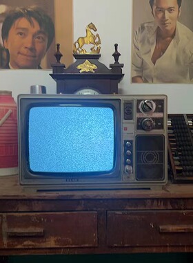 可以播放的黑白电视机老式708090年代复古怀旧摆件装饰道具古董