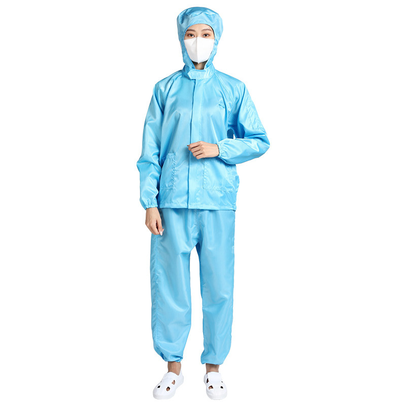 静电衣防静电服工作服上衣分体连帽防尘服无尘服无尘衣连体防护服