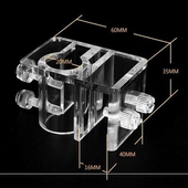 亚克力固定架水草缸进出水管喂食器夹鱼缸水族箱过滤器进出水管夹