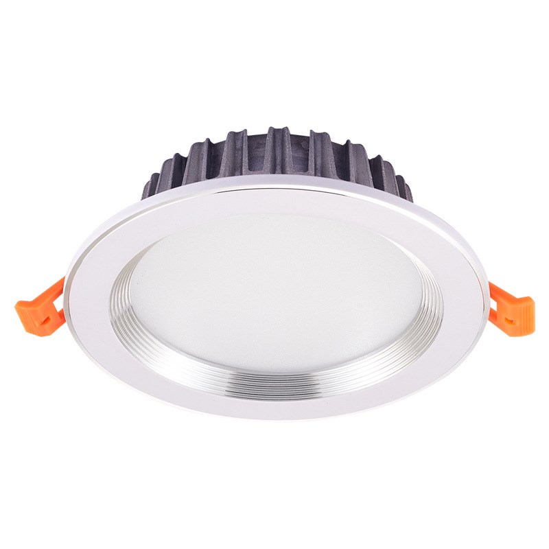 客厅筒灯3/5/7/9W节能超亮2.5/3/3.5/4寸银色金色铝材三色变光