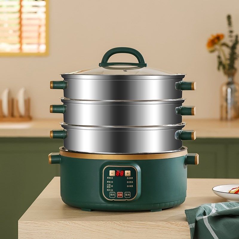 多功能家用小型电火锅电煮锅一体锅宿舍学生电热蒸煮饭炒菜2一3人,厨房电器,电煮锅,淘宝优惠券,粉丝福利购,淘宝优惠卷