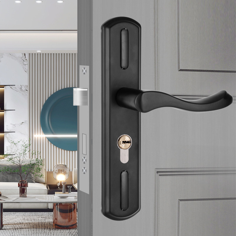 室内门锁通用型静音锁具实木门整套门把手面板卧室门锁可调孔距,基础建材,机械门锁,淘宝优惠券,粉丝福利购,淘宝优惠卷