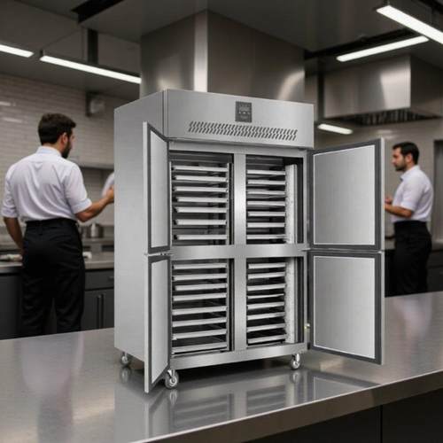 跨境四门烤盘柜插盘式风冷商用烤盘柜冷藏冷冻烘培大容量冷冻冰柜