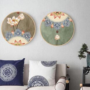 新中式中国风民族风艺术装饰画客厅玄关办公室墙面传统文祥装饰