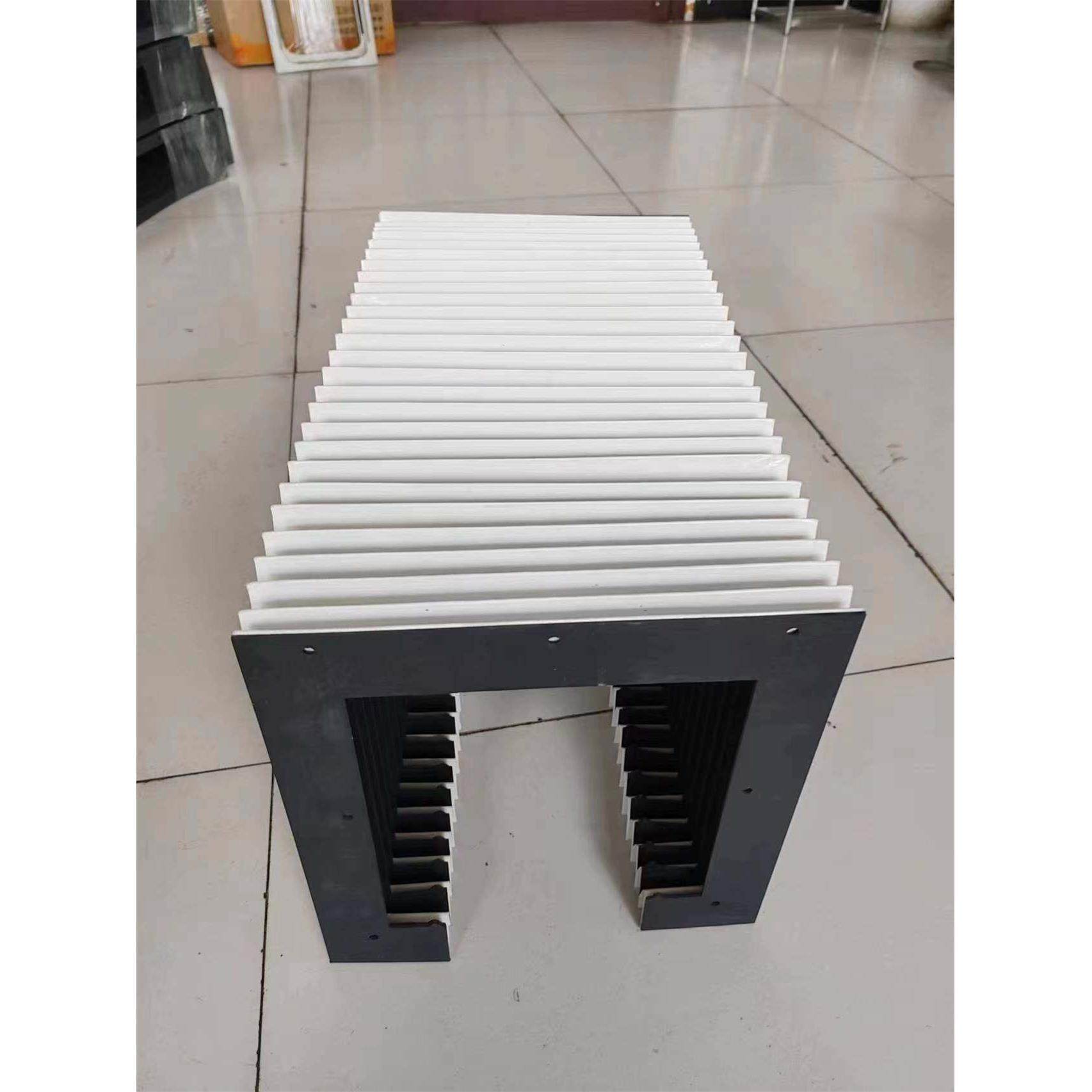 风琴防护罩伸缩式一字型阻燃直线机床导轨激光切割机防尘罩